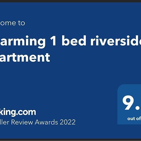 Charming 1 Bed Riverside Apartment Chester Exterior foto